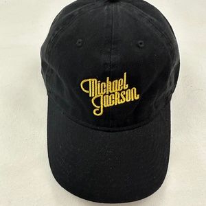 Michael Jackson Logo Black Baseball Cap Hat